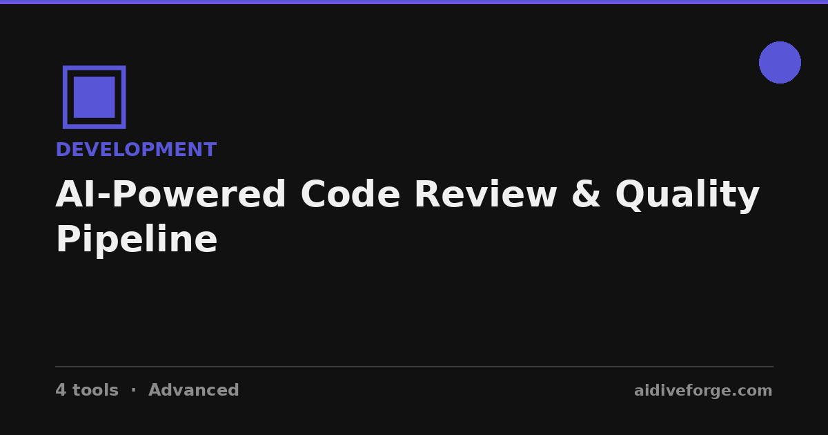 AI-Powered Code Review & Quality Pipeline