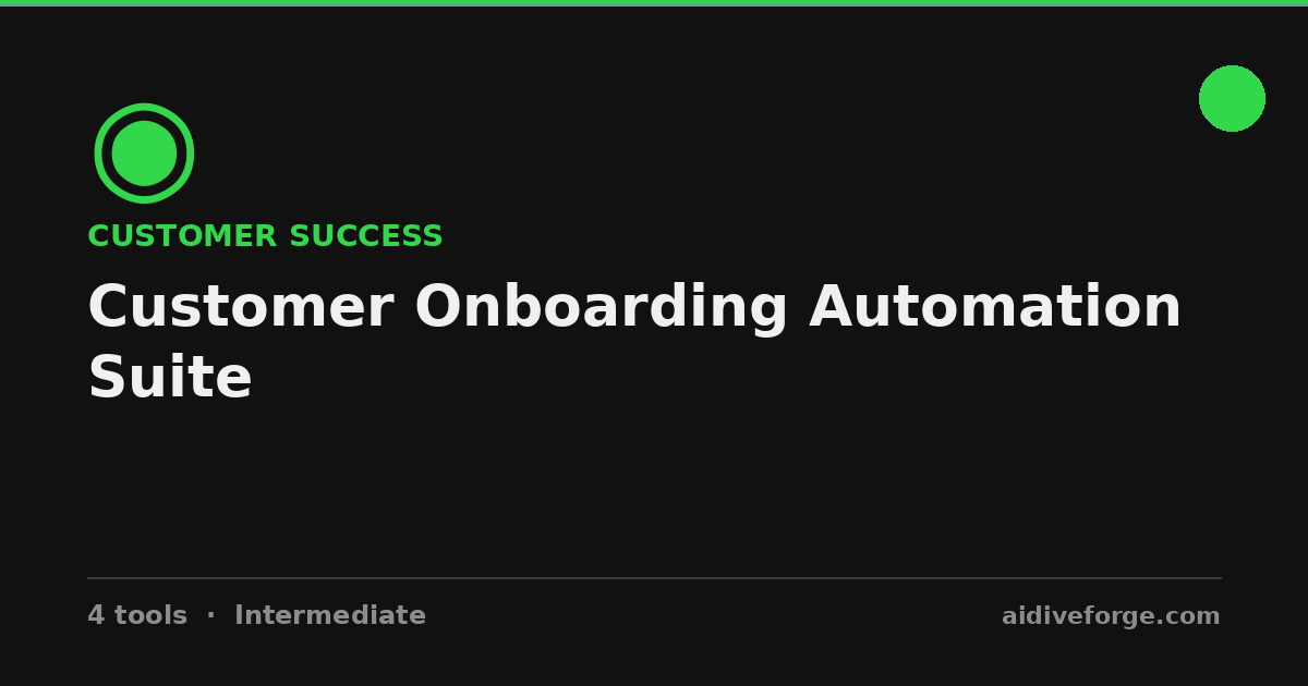 Customer Onboarding Automation Suite