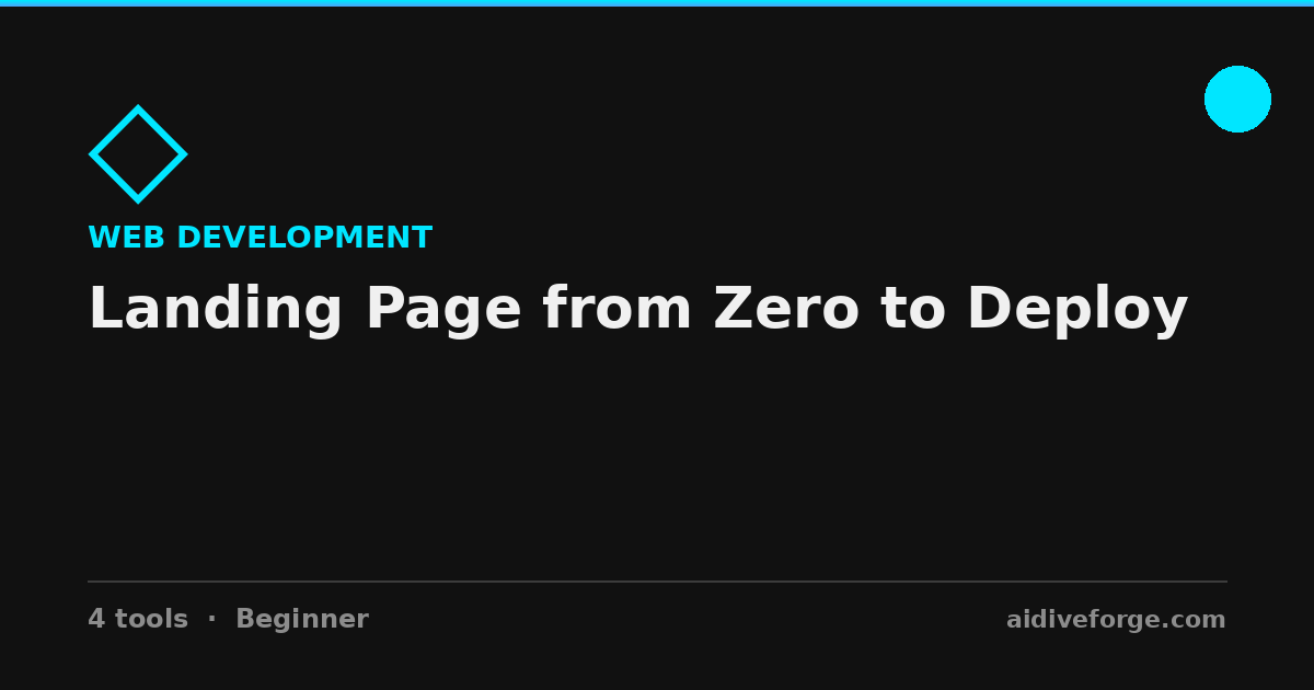 Landing Page from Zero to Deploy