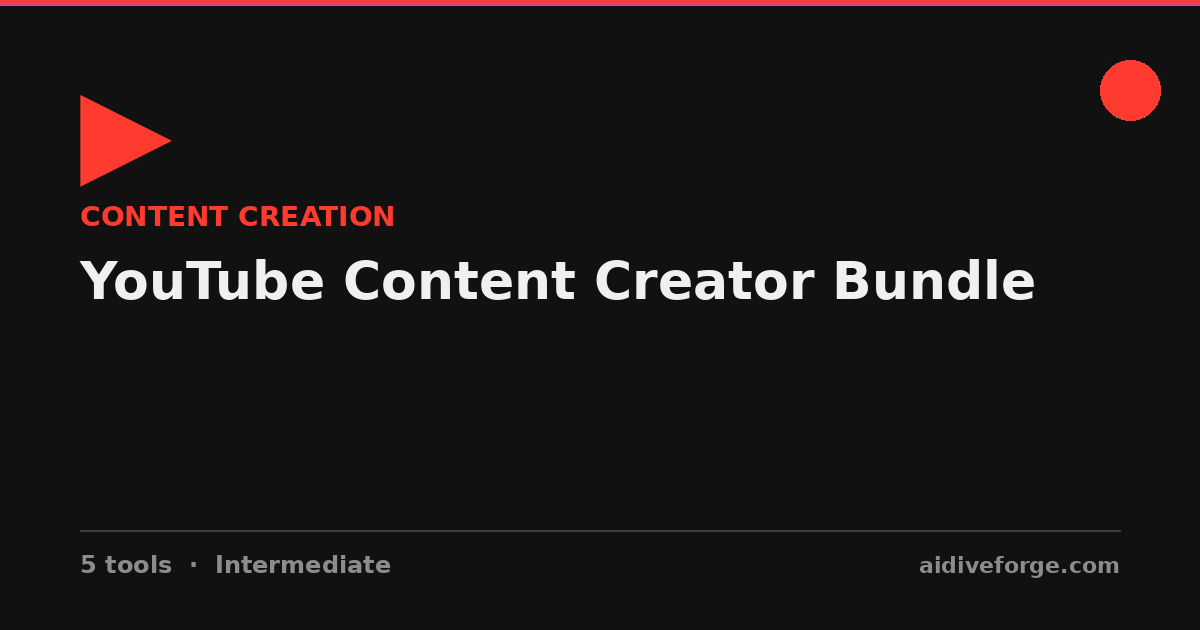 YouTube Content Creator Bundle