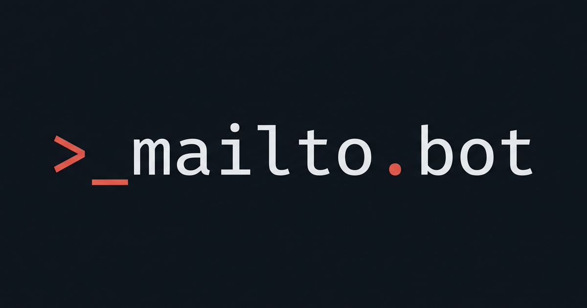 Mailto.Bot – Email API for AI agents with native MCP support product screenshot