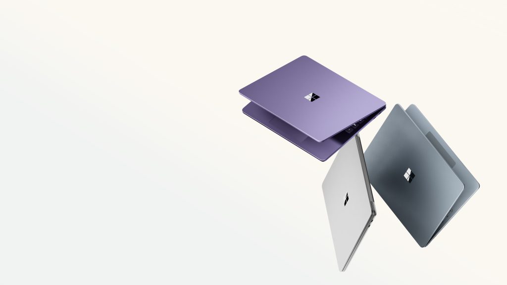 Three color options for Surface Laptop, Copilot+ PC