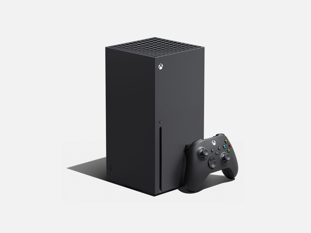 An Xbox Series X console and an Xbox controller