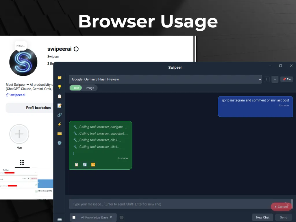 Swipeer Interface 3