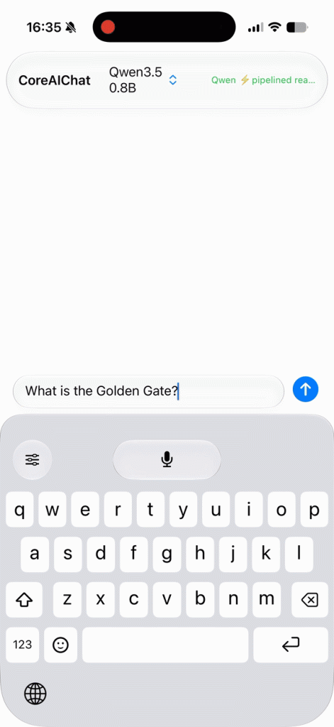 CoreAIChat screen recording