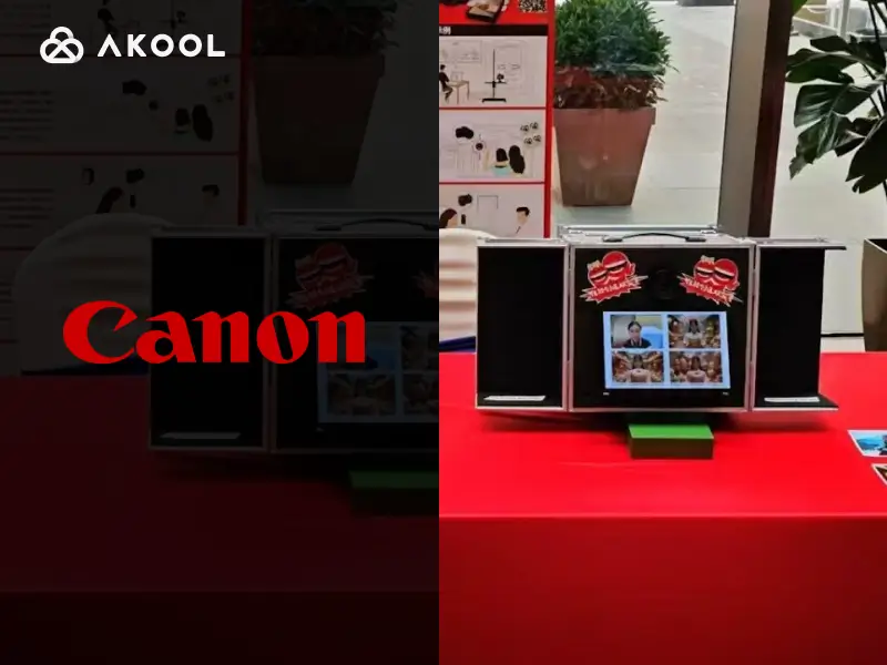 Canon Showcases AI Photo Booth Powered by Akool at Internal Event