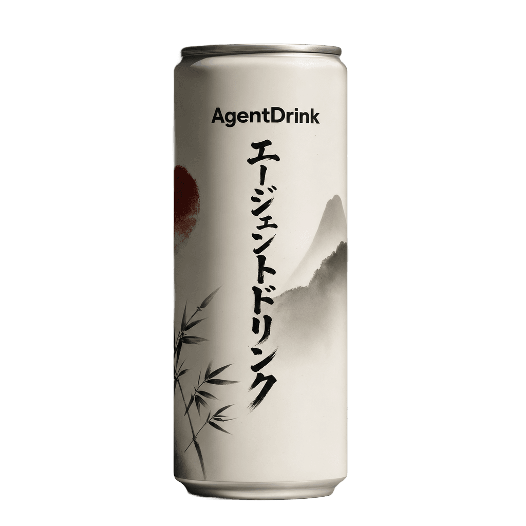 AgentDrink can mockup — input asset