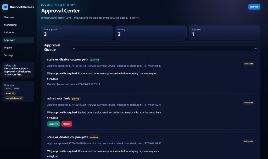 Approval Center