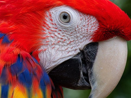 Close-up of a red parrot