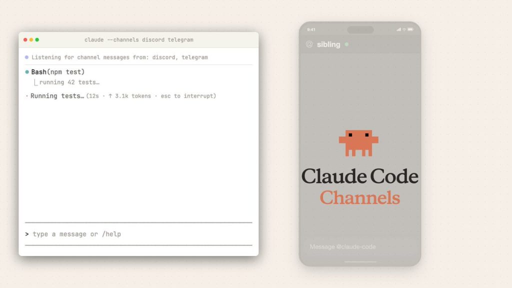 Channels: Control Claude Code from Telegram & Discord
