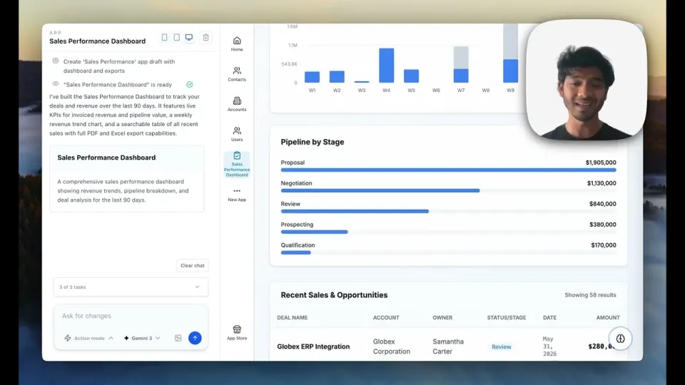 Gigacatalyst dashboard demo preview
