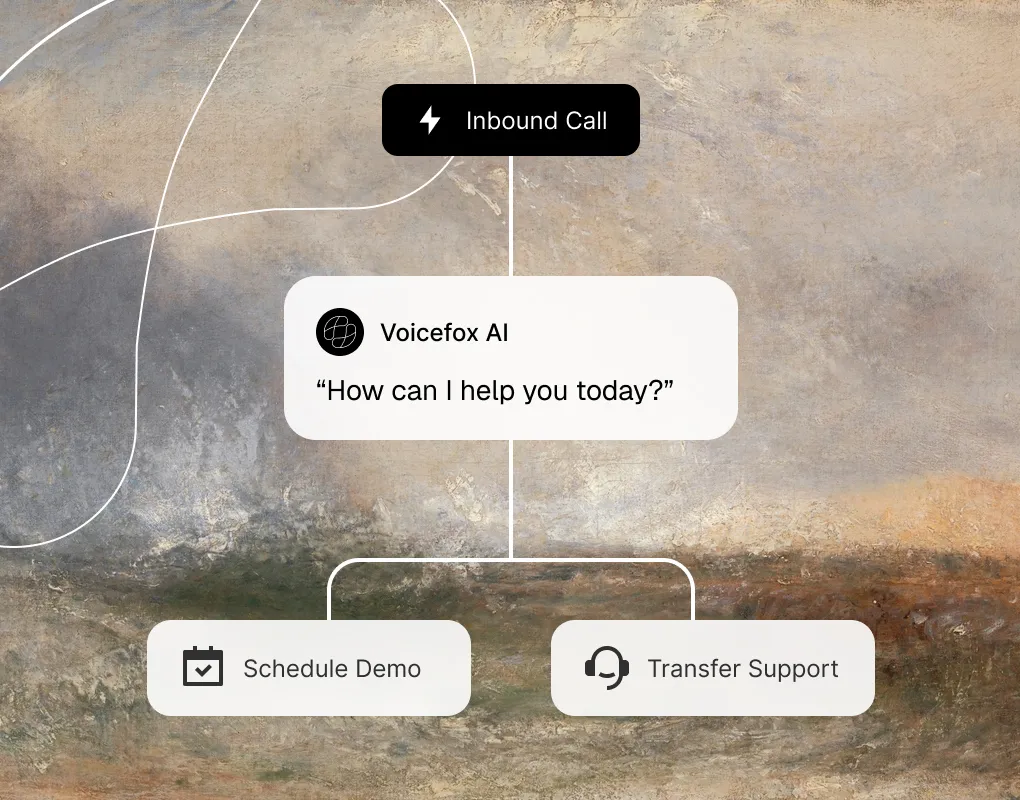 Drag and drop voice flow builder interface
