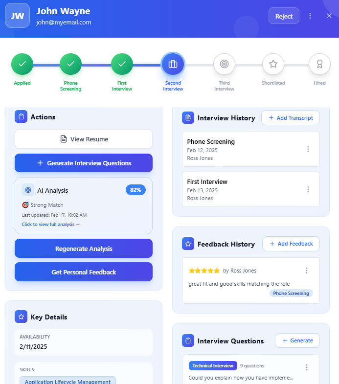 Complete Candidate Management