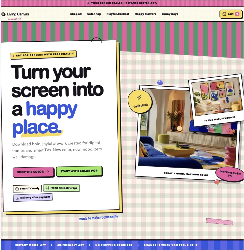 Turn Your Screen Into a Happy Place.