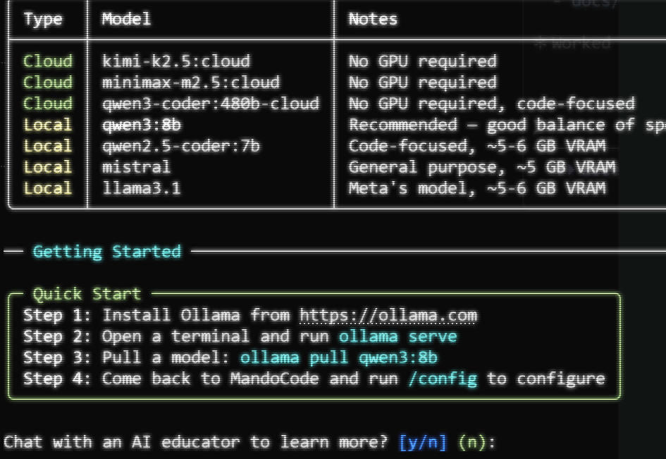 Offline guidance