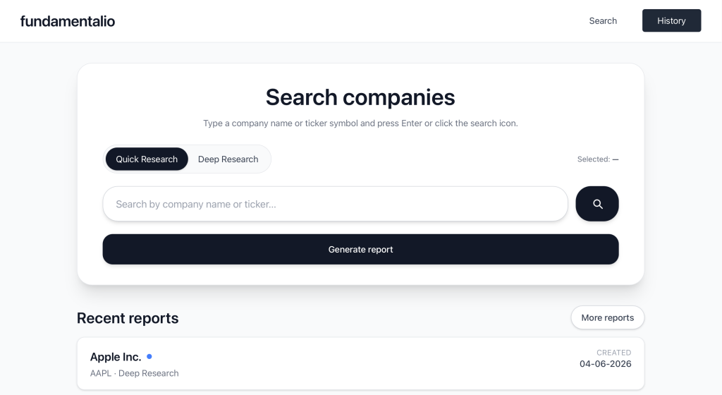 Search page