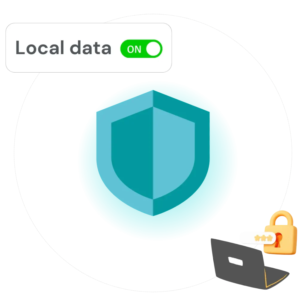 Privacy-first local storage UI chat app