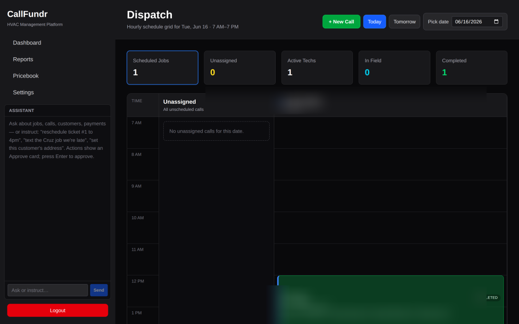 Dispatch board