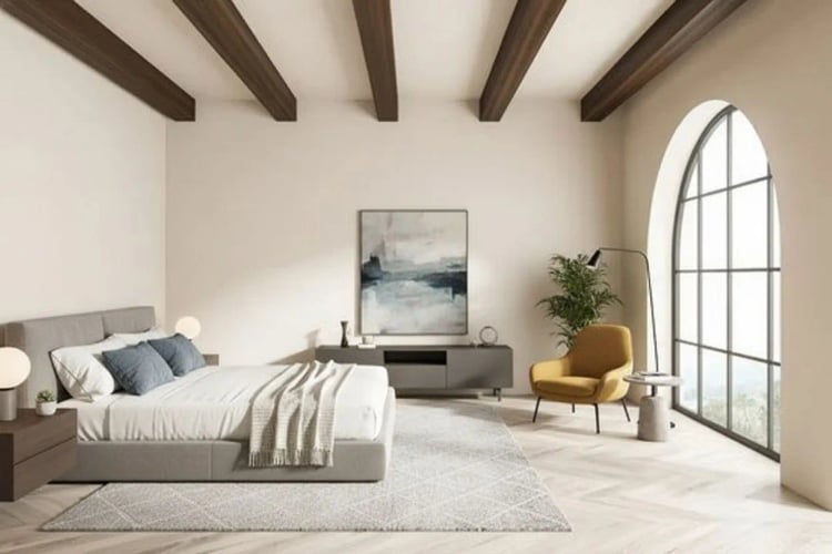 Room after AI virtual staging transformation
