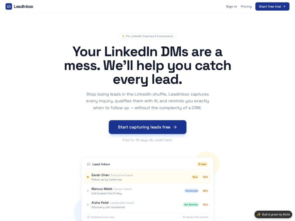 Preview of LeadInbox