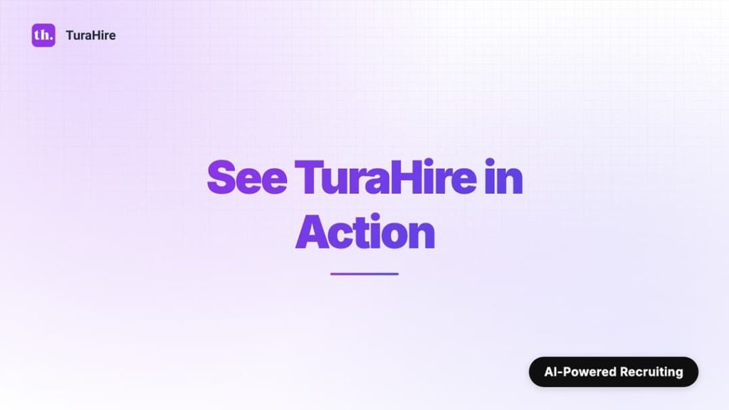 TuraHire demo: AI resume screening and CV to JD matching