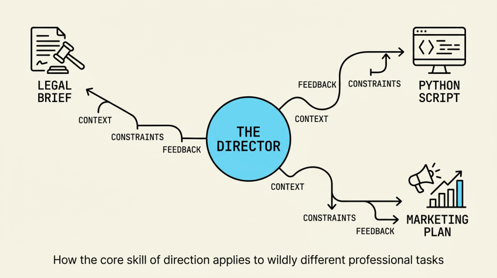 How the core skill of direction applies to wildly different professional tasks