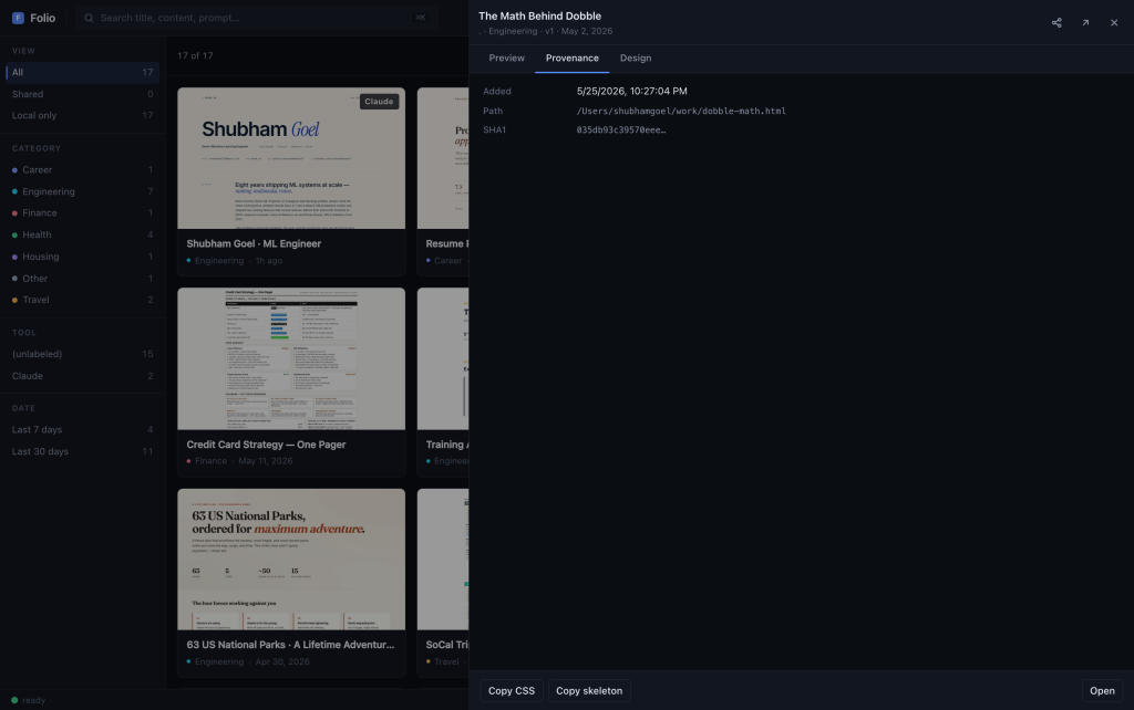 Share flow in detail pane