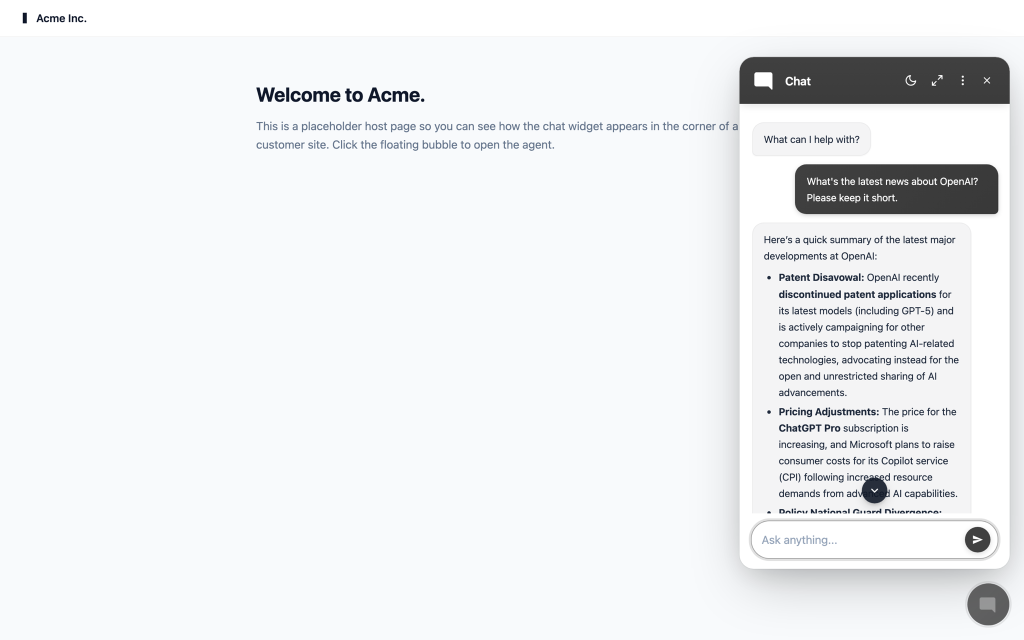 Deploy your agent anywhere