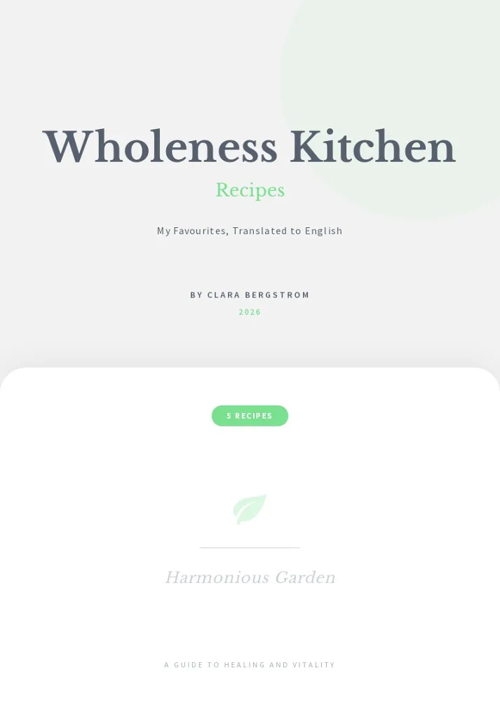 Whole-Foods Recipe Booklet Template