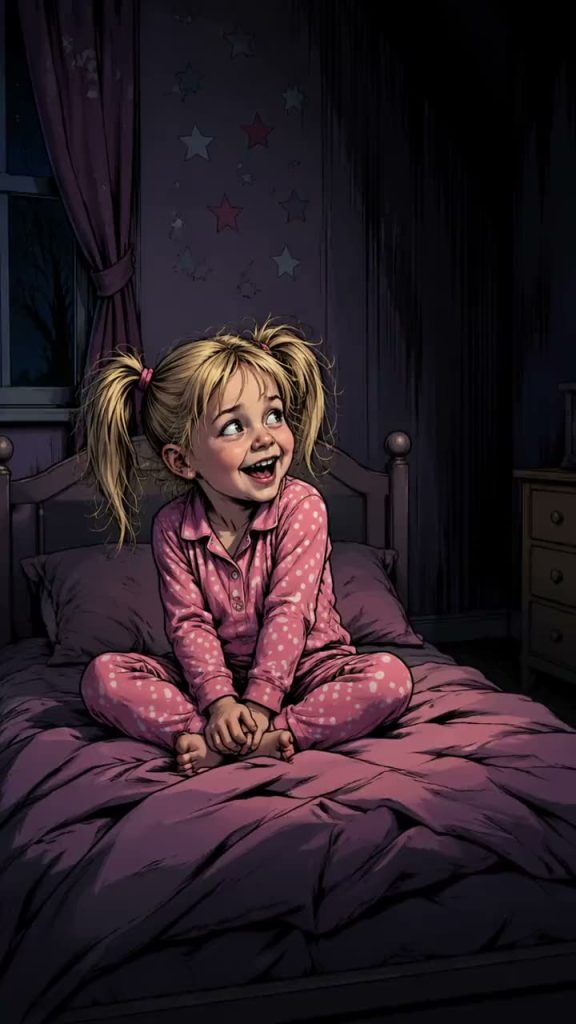 Supernatural scary story faceless short in a creepy comic style, AI-generated by Fableclip