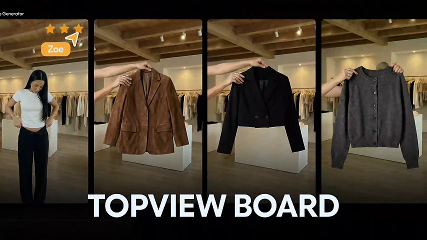 Topview Board multi-model generation and asset management preview