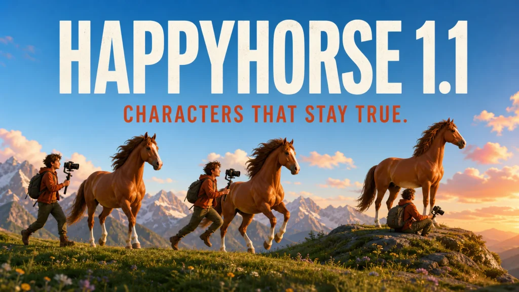 HappyHorse 1.1 image to video model card in ImagineVid