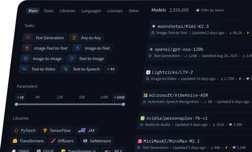 Hugging Face models