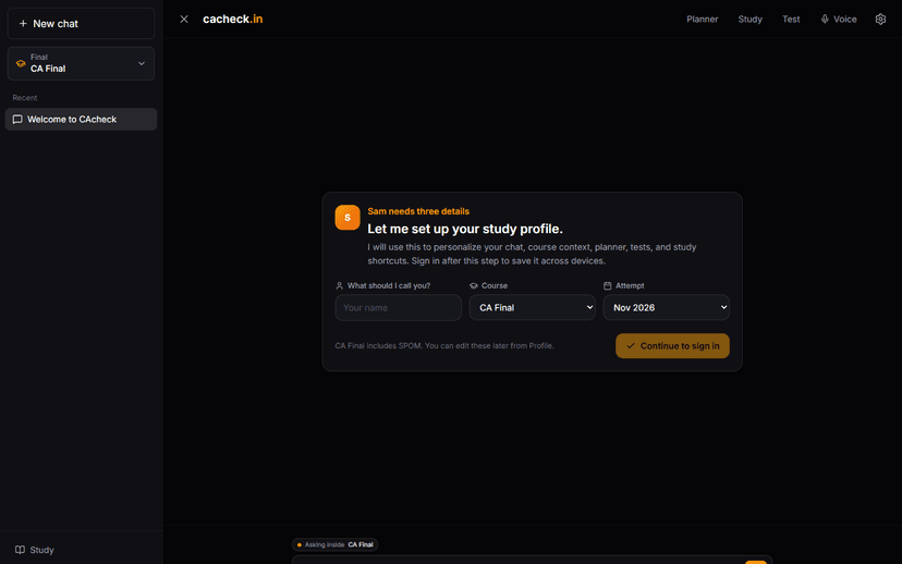 Start with Sam demo