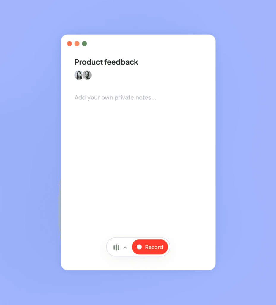 Circleback notes interface