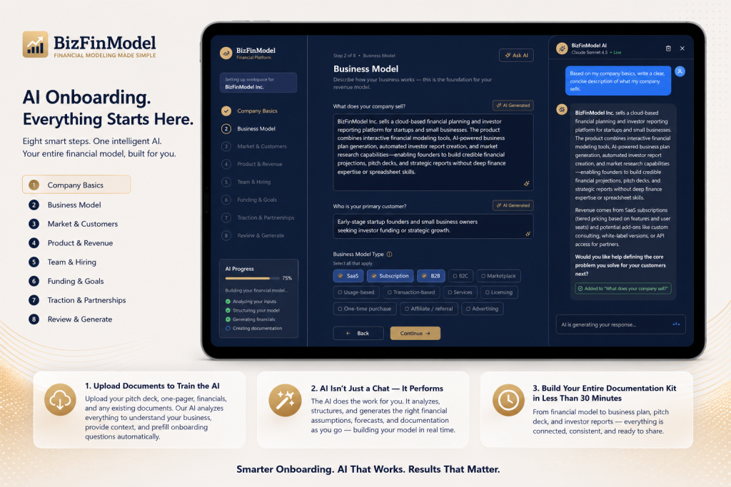 Guided AI onboarding
