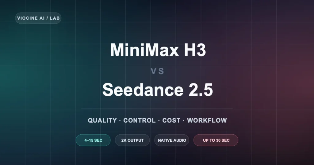 MiniMax H3 vs Seedance 2.5: Quality, Control, Cost & Workflow Compared