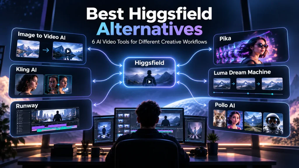 Best Higgsfield Alternatives: 6 AI Video Tools for Different Creative Workflows