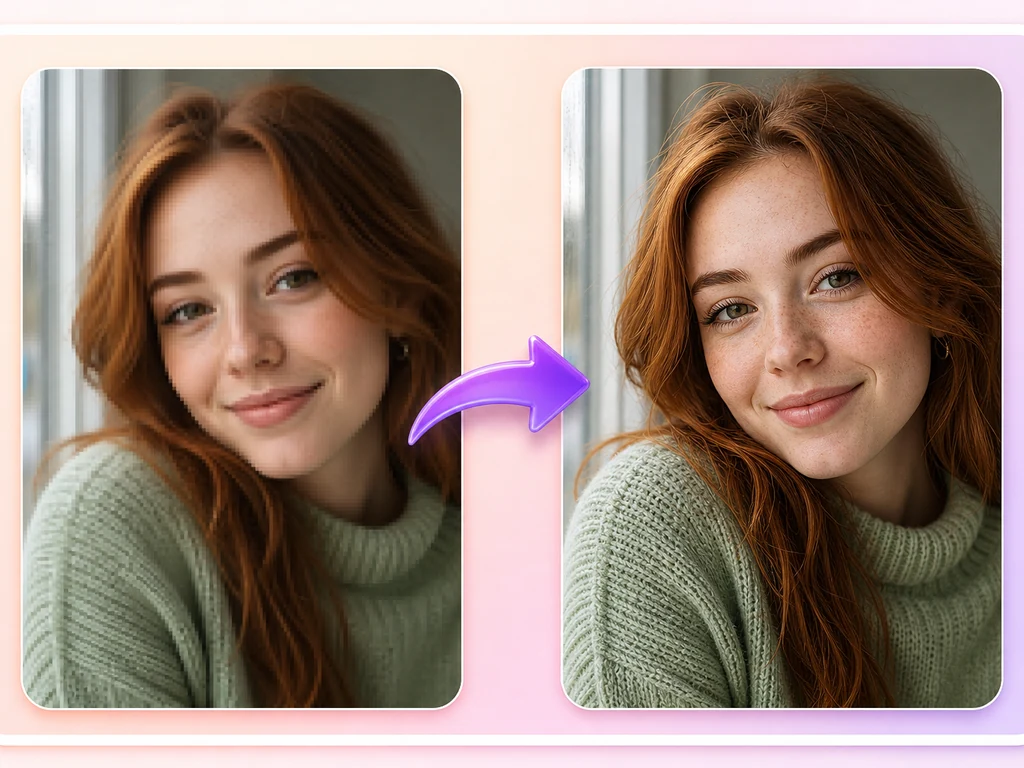Photo enhancement with an AI photo editor and no account needed