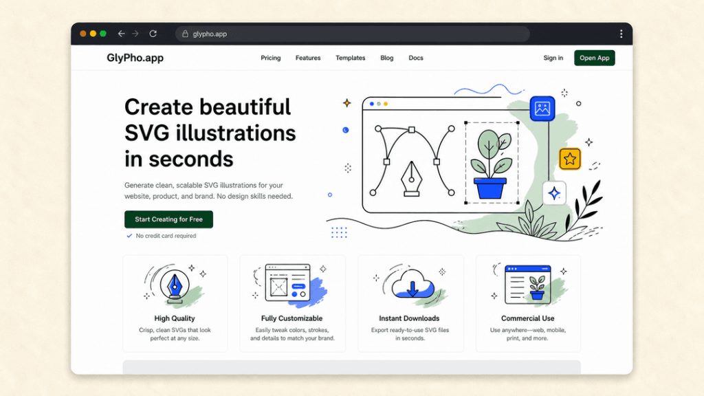 After adding SVG illustrations and icons
