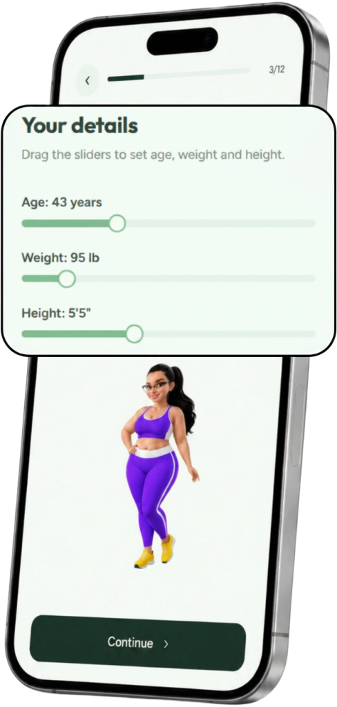 Your details onboarding screen