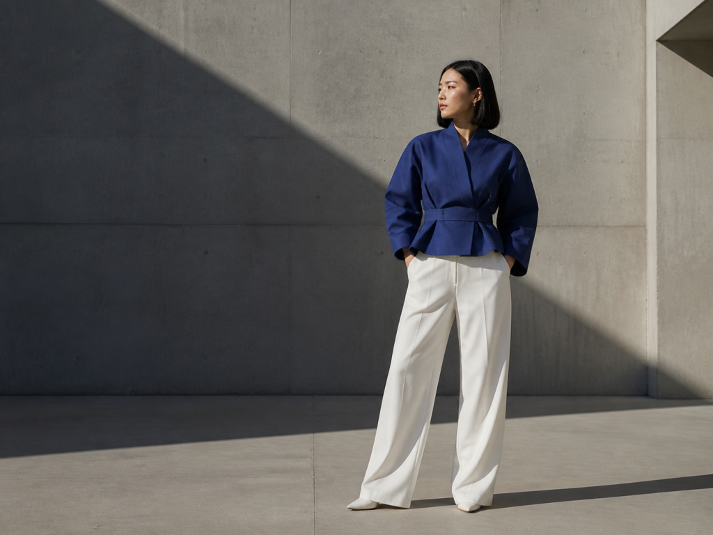 Architectural-light fashion editorial