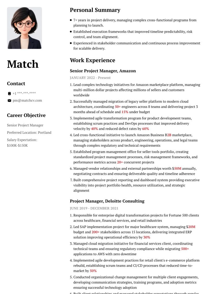 en-us resume template preview